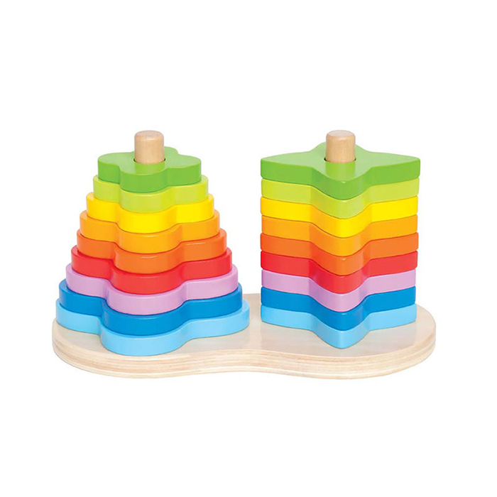Hape Double Rainbow Stacker, E0406