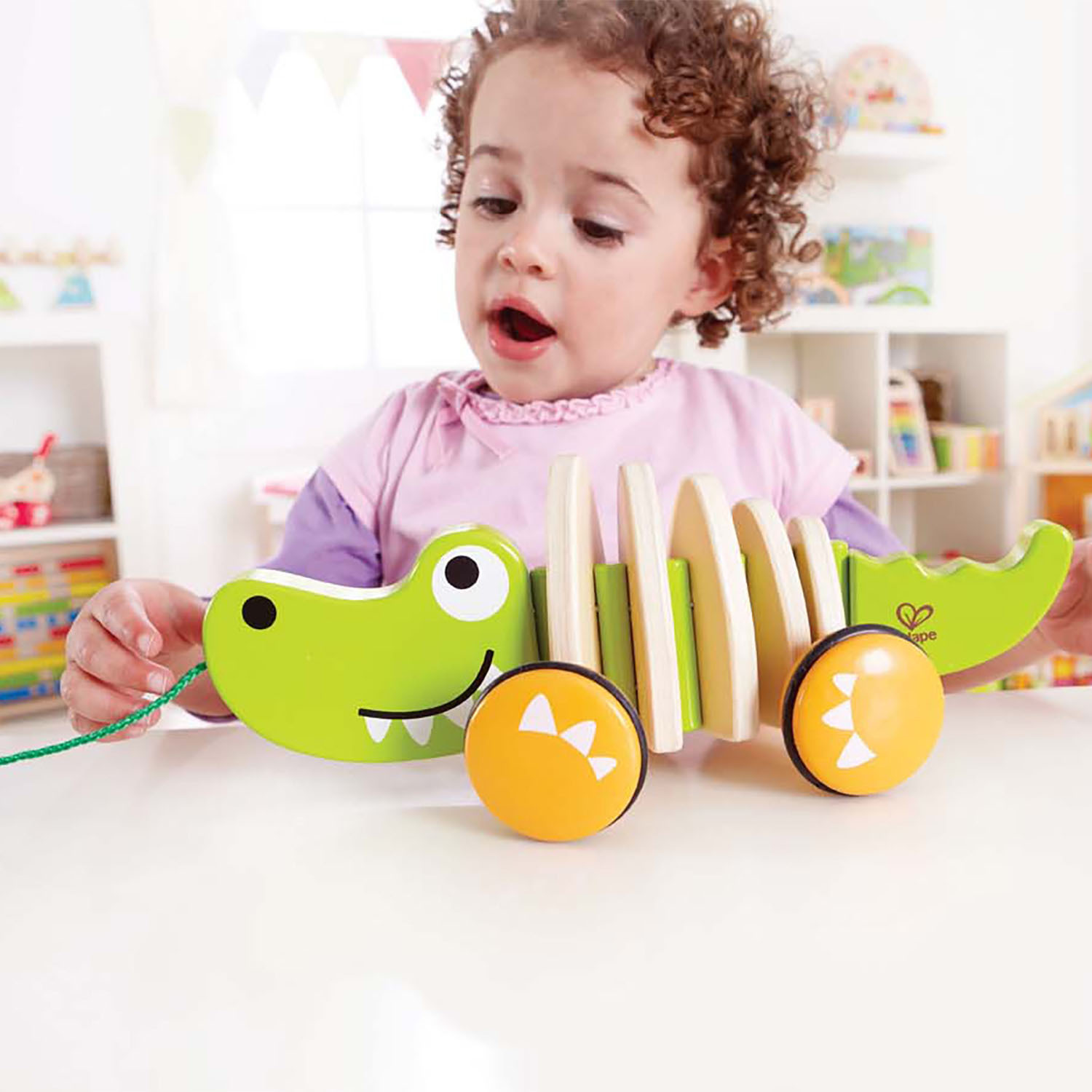 Hape Walk-A-Long Crocodile, E0348
