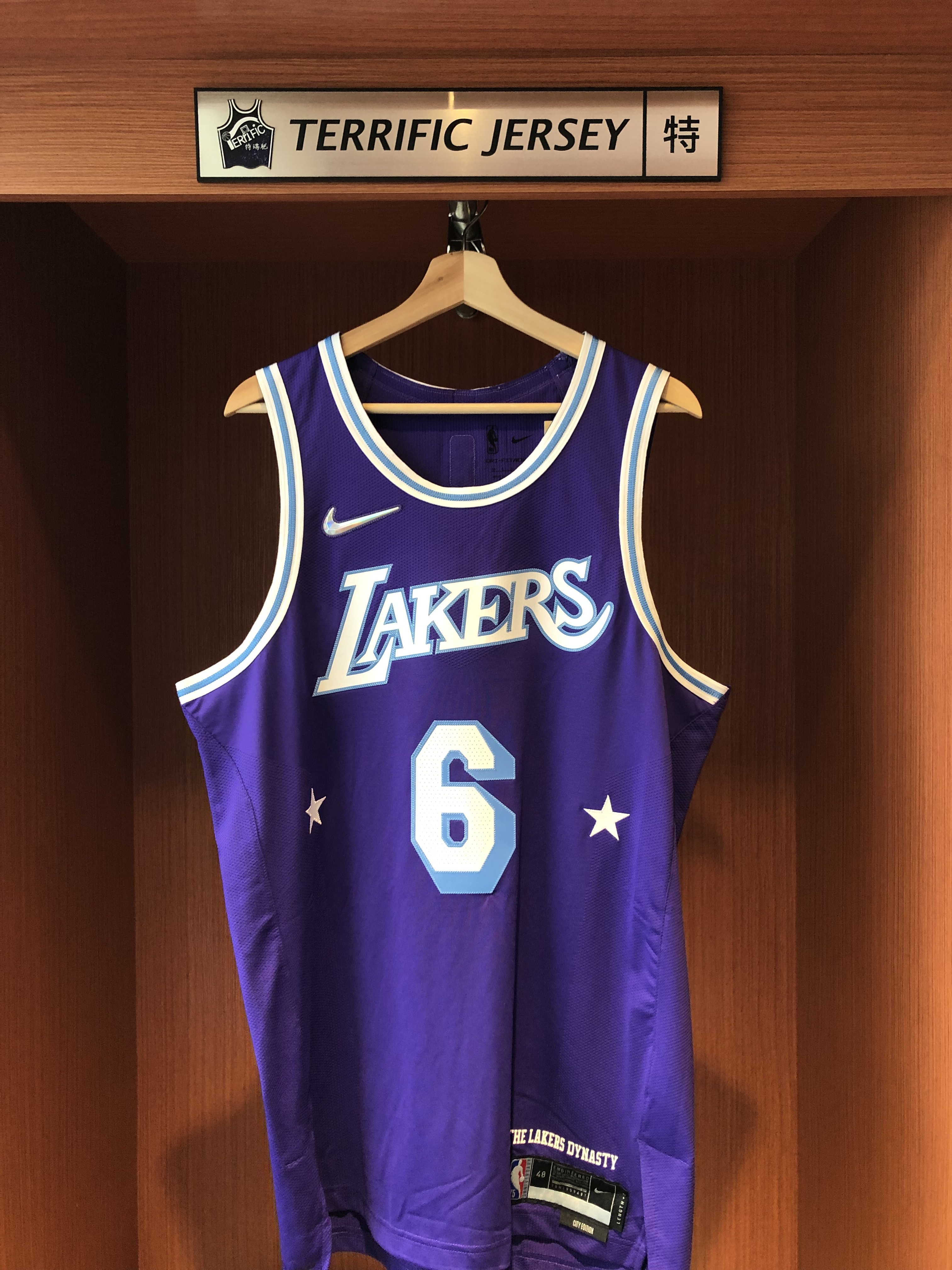 NBA球衣 Lebron James 洛杉磯湖人城市 75周年 鑽石標 City Nike Authentic 球員版 電繡 全新