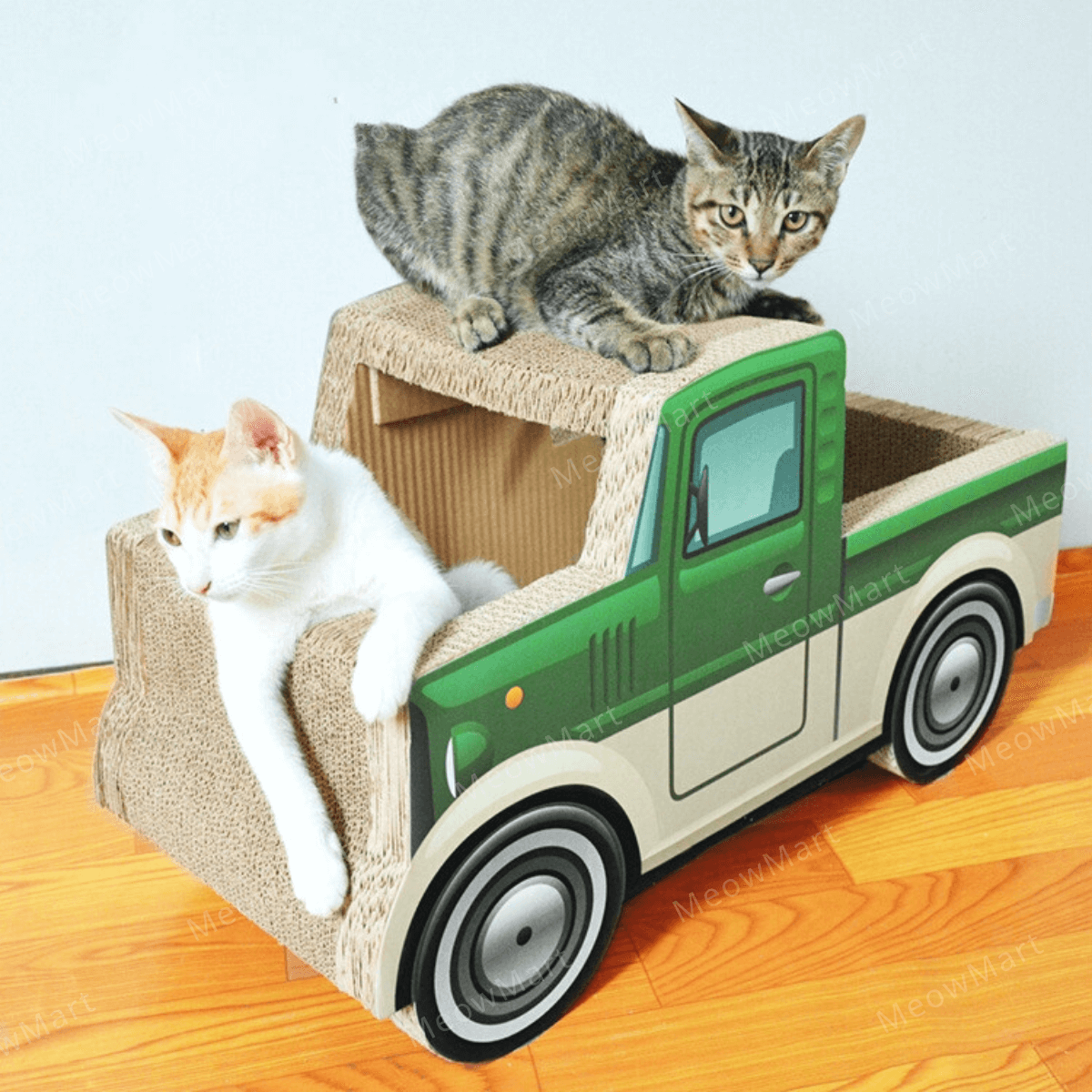 綠色貨車貓抓板