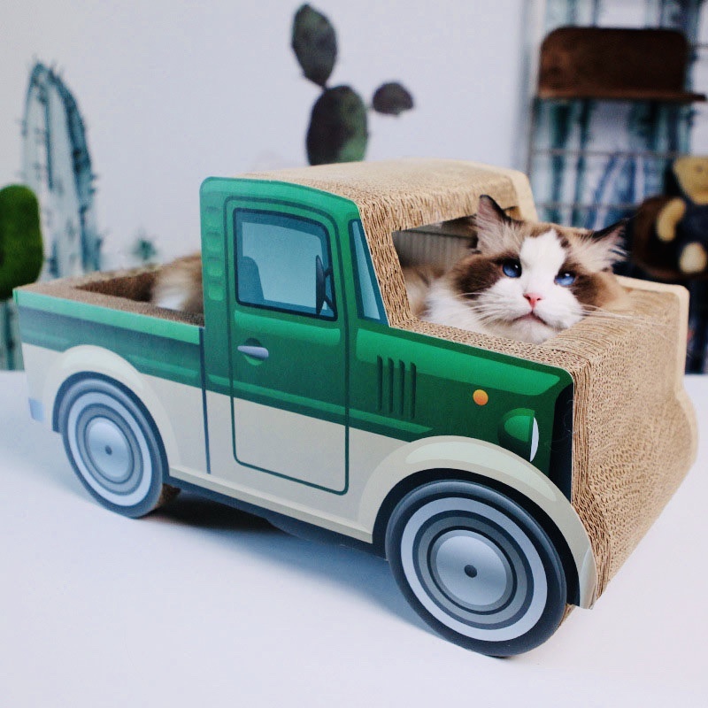 綠色貨車貓抓板