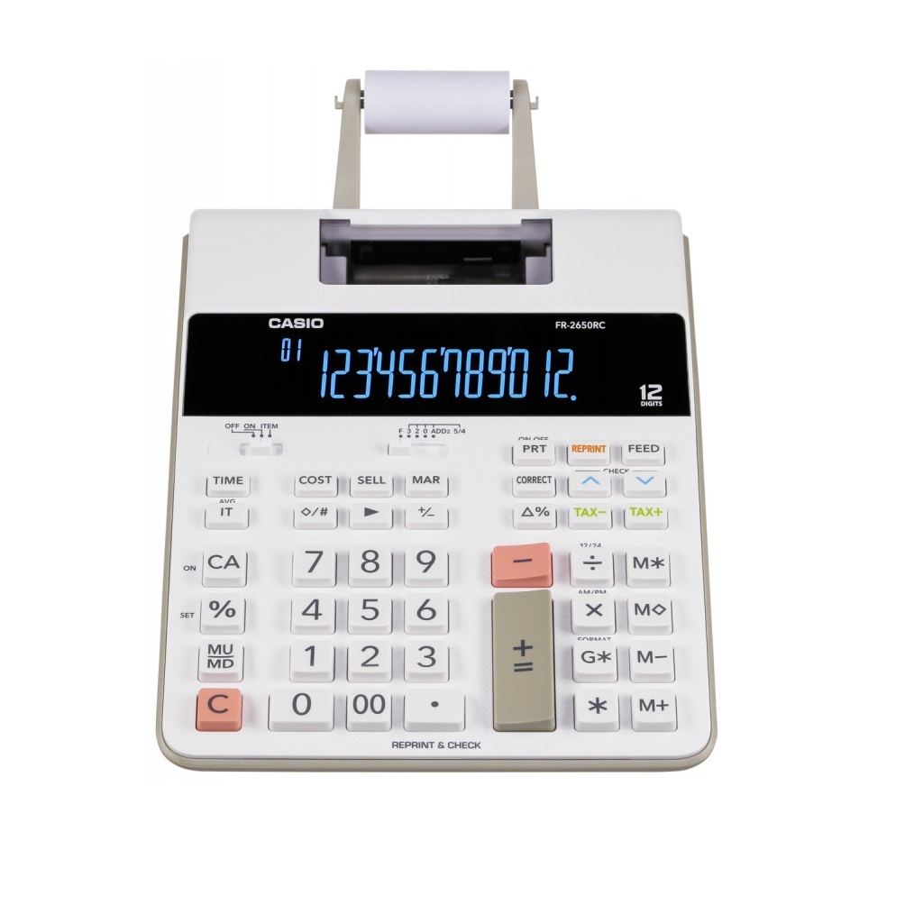 [免費送貨上門] Casio FR-2650RC 雙色出紙計算機(12位)