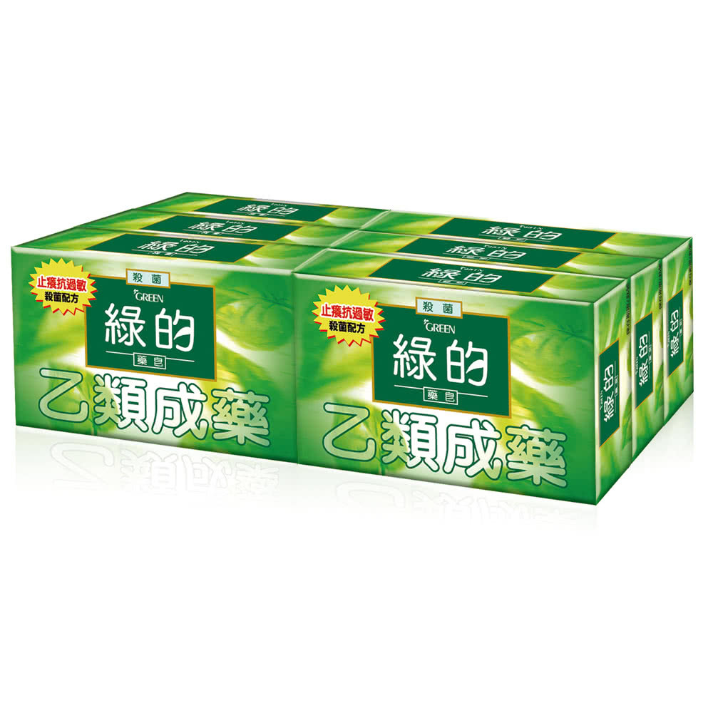 【Green 綠的】綠的藥皂(80gX6入)