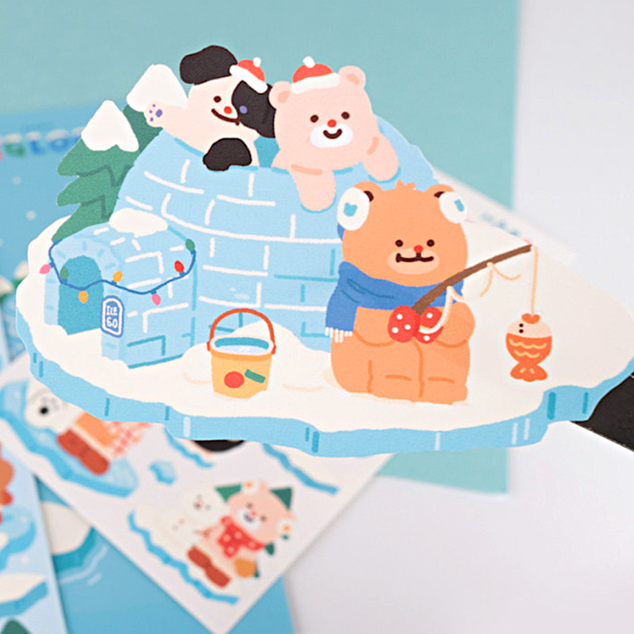 Khakiz Sticker－Igloo(Korean Stationery Brand)