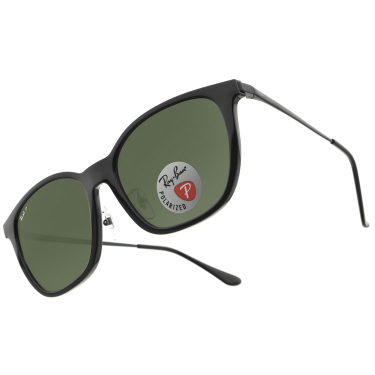 【RayBan】RB4333D 601/9A-55mm 方框太陽眼鏡 (偏光鏡片)