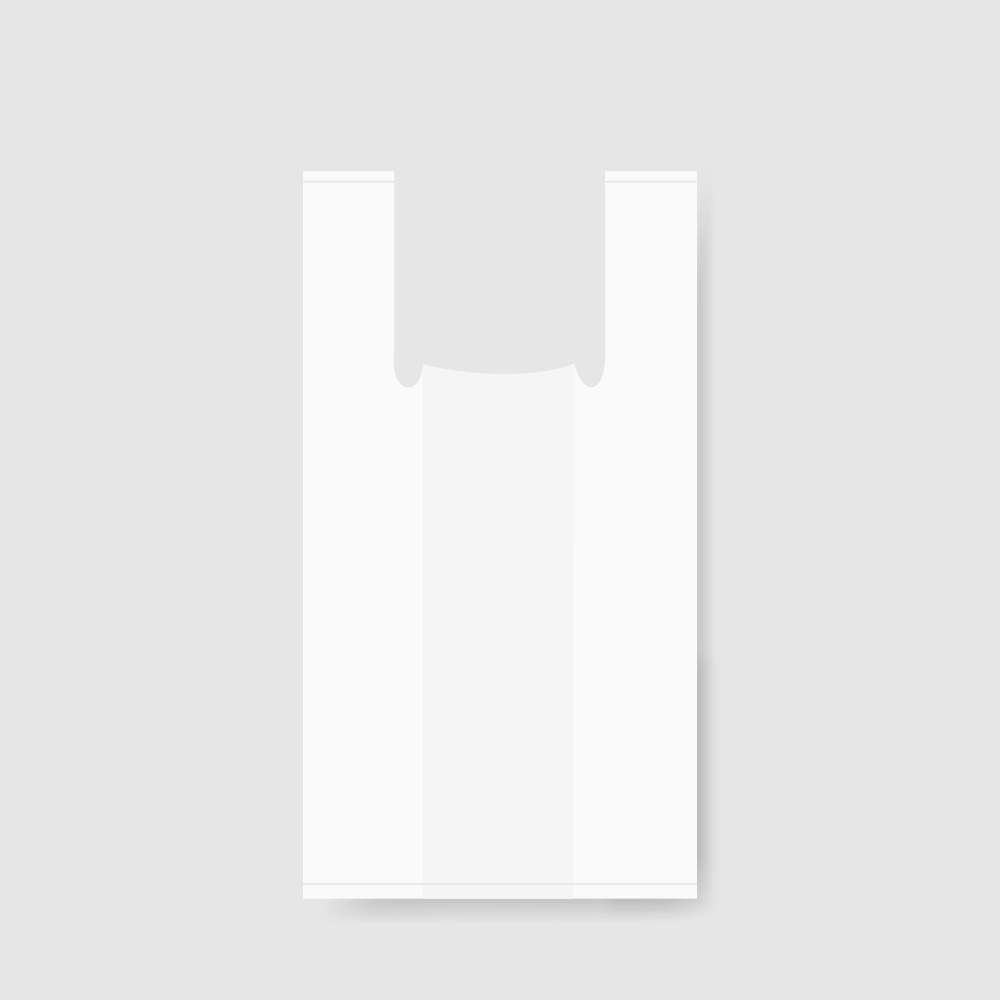 塑膠背心袋-霧透 六杯 10號