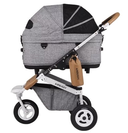 日本AirBuggy Dome3 Large 高級寵物手推車 20kg - 灰色 Earth Grey