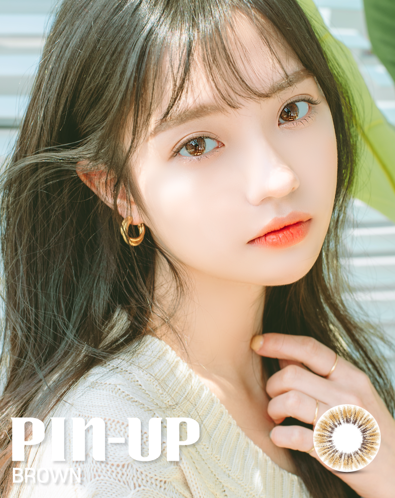 LensVery Pin-up 季拋彩妝隱形眼鏡｜每盒1片 ( Brown )