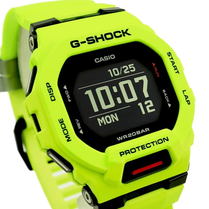 ✌️Reloj Casio G-Shock G-Squad Con Bluetooth verde flúor, GBD-200