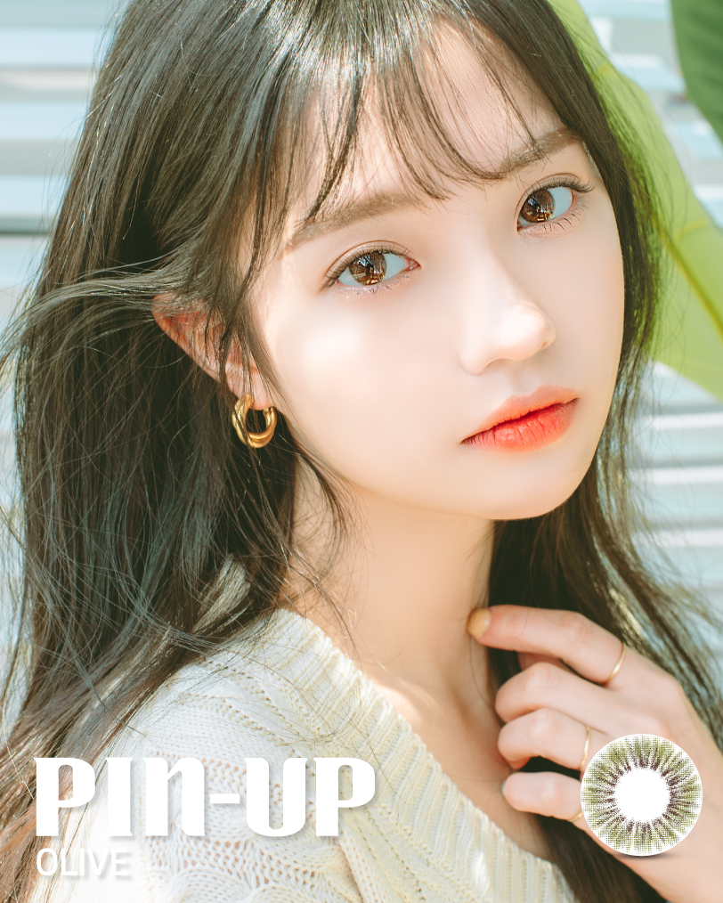 LensVery Pin-up 季拋彩妝隱形眼鏡｜每盒1片 ( Olive )