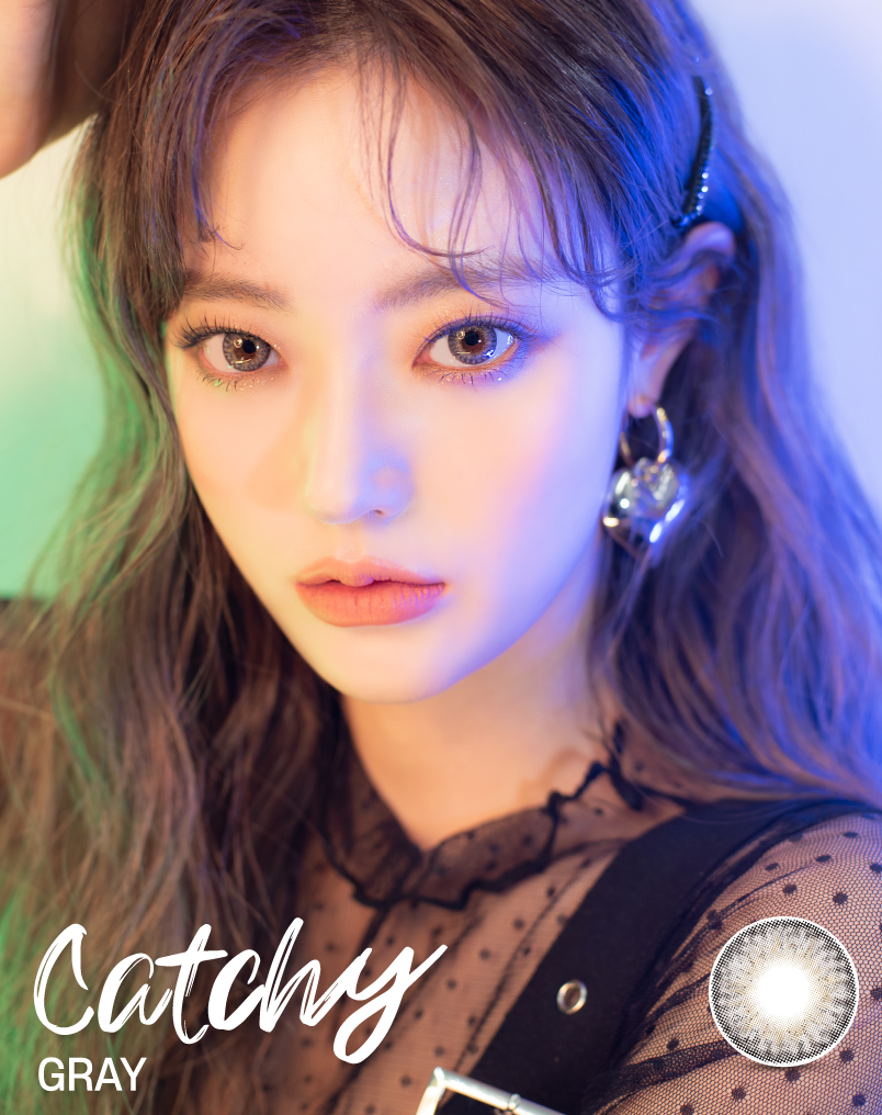 LensVery Catchy 季拋彩妝隱形眼鏡｜每盒1片 ( Gray )