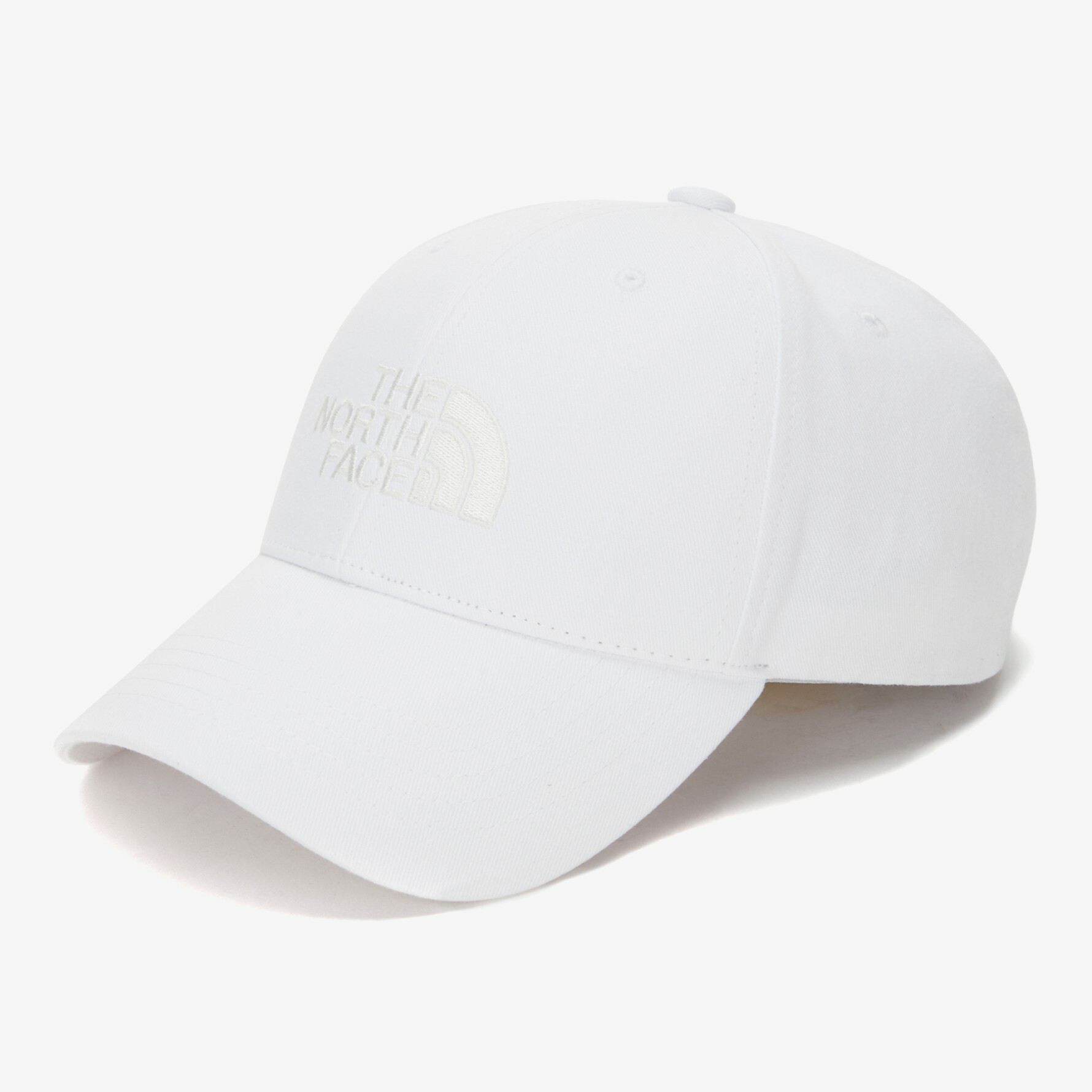 THE NORTH FACE COTTON HARD 硬挺 純白 鴨舌帽 棒球帽 帽子 NE3CN64C