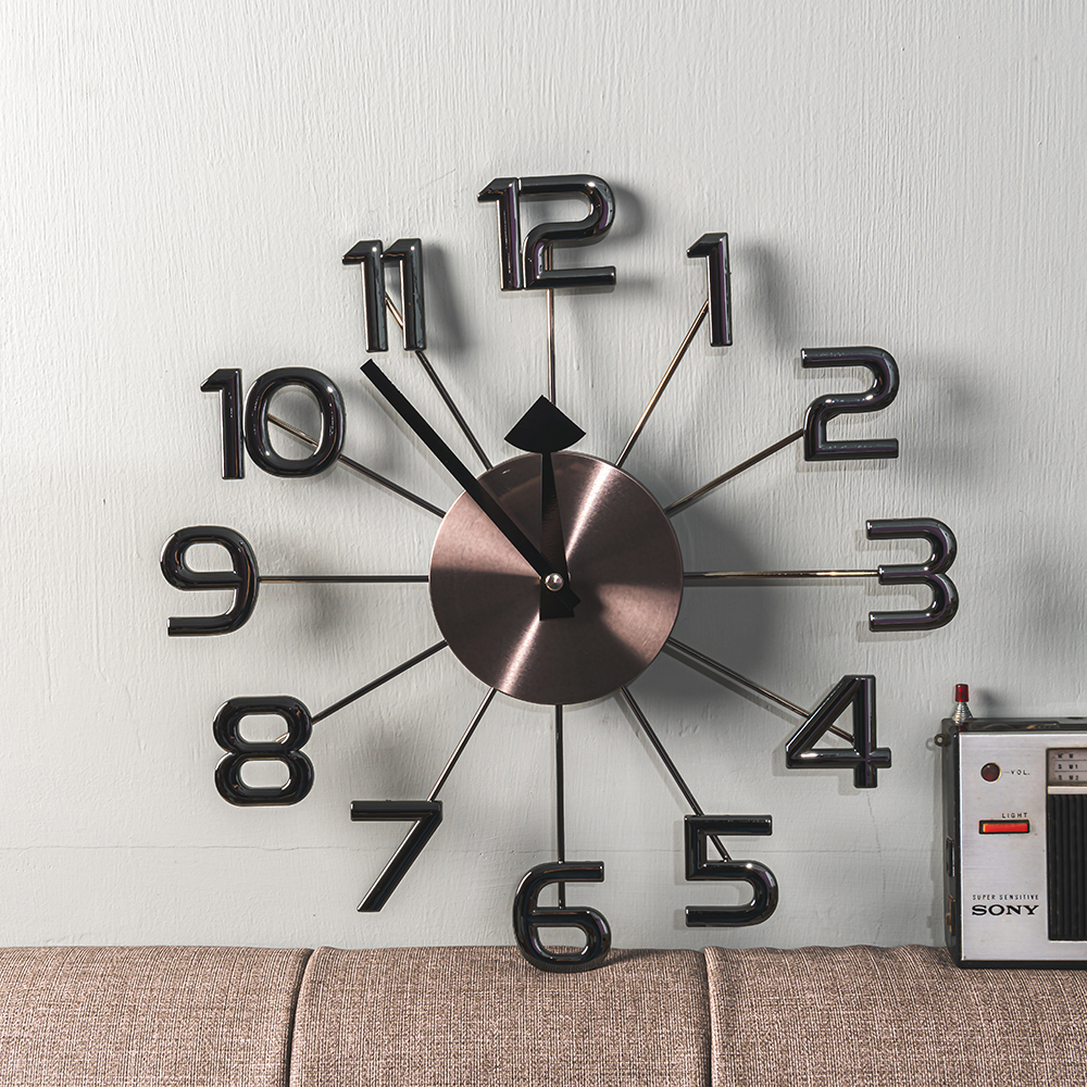 台灣 Dayneeds｜摩登風放射線 壁掛式時鐘