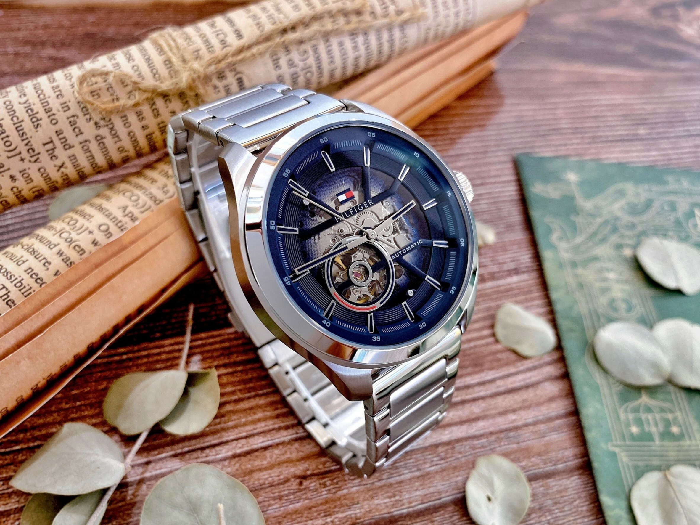 【Tommy Hilfiger】 經典透視機械男錶 1791939 45mm  現代鐘錶