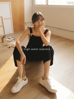 高腰線休閑工人褲