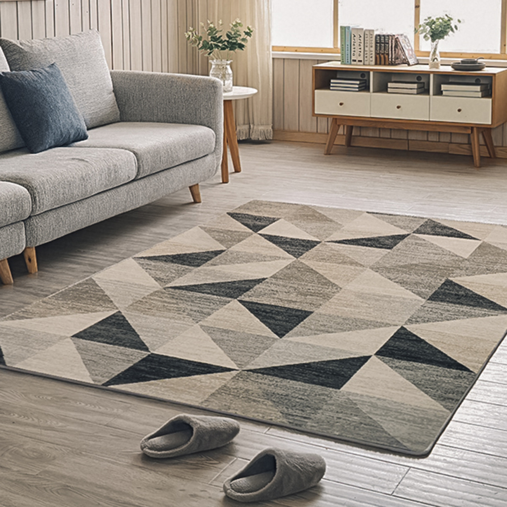 台灣 Dayneeds｜抽象幾何系列地墊 120x120cm