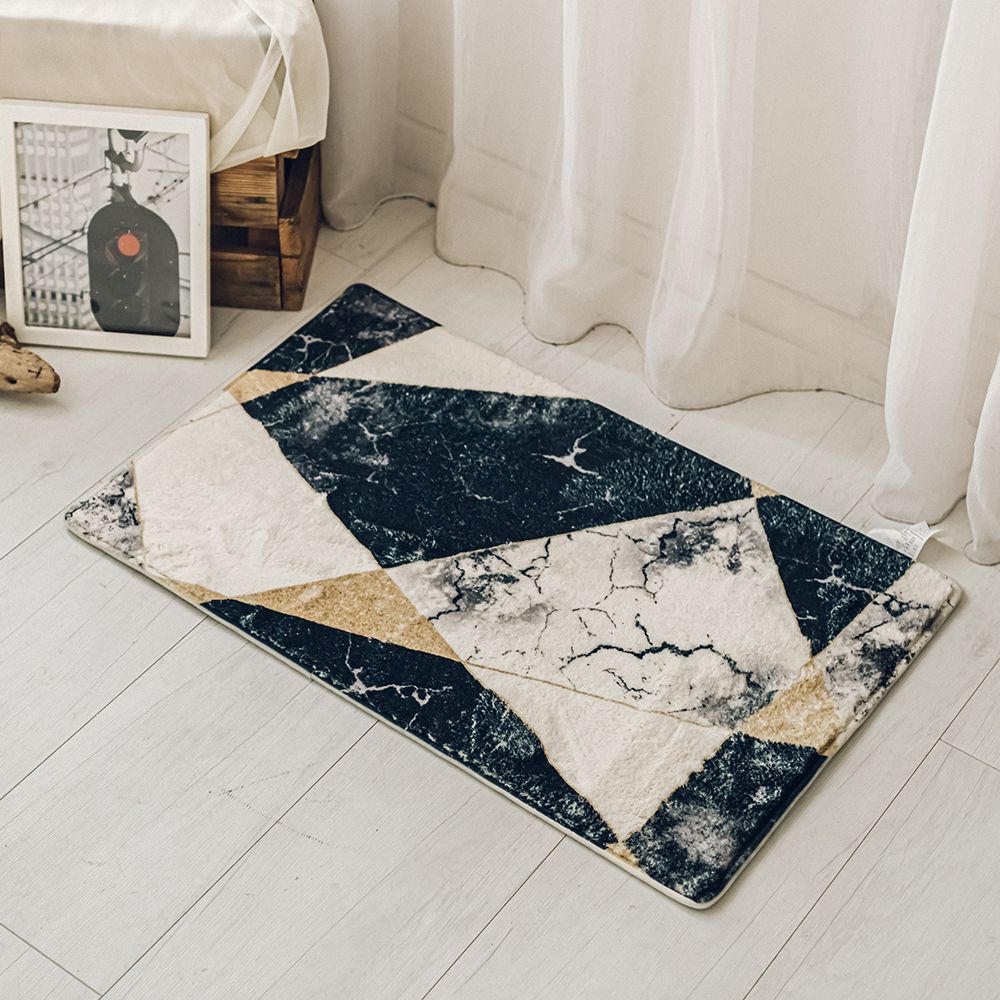 台灣 Dayneeds｜簡約ins風化纖地墊 50x80cm