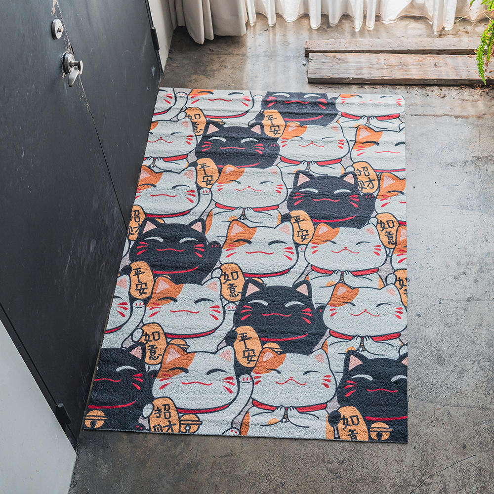 台灣 Dayneeds｜療癒卡通動物系列絲圈地墊 120x180cm