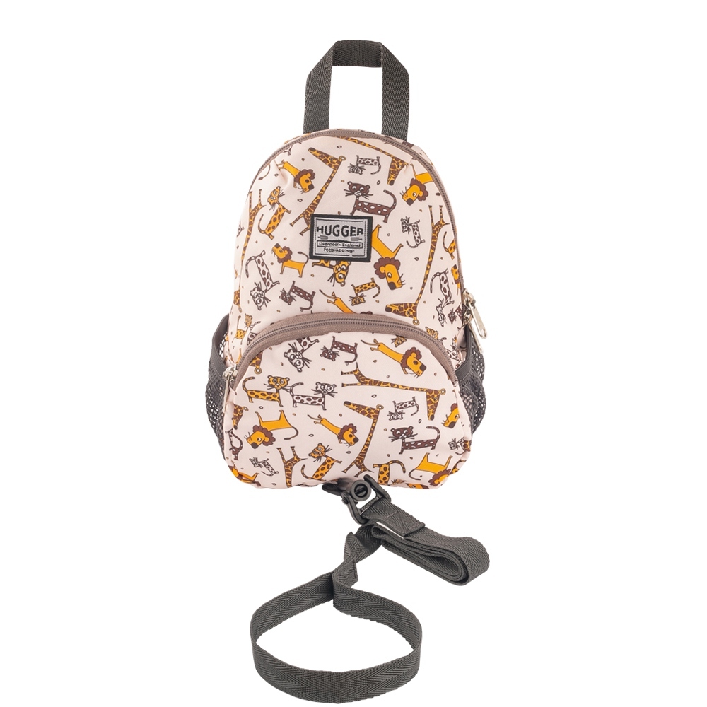 Toddler Backpack With Safety Leash , Safari