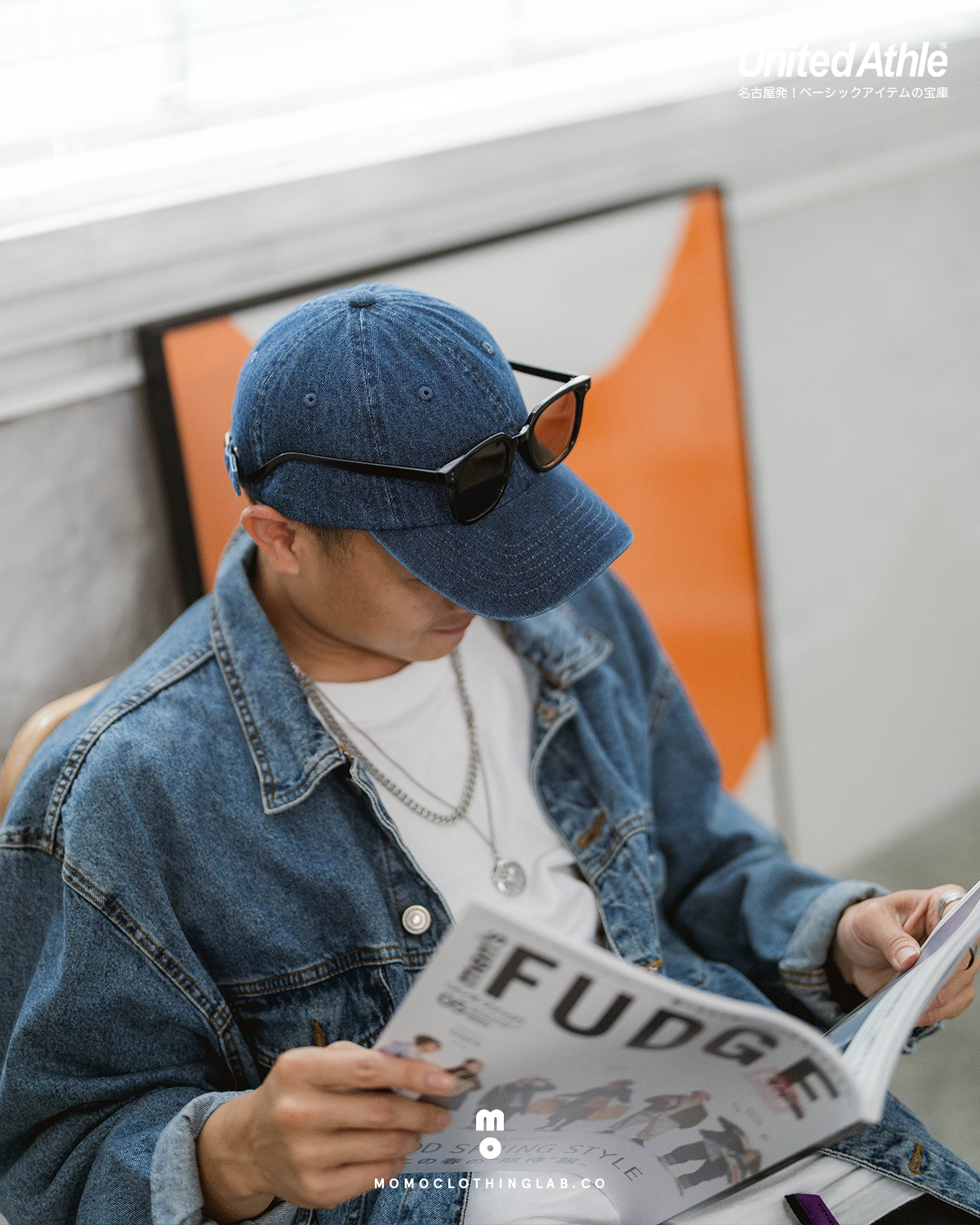 United Athle 棉質斜紋織布 / 單寧 老帽 3967001
