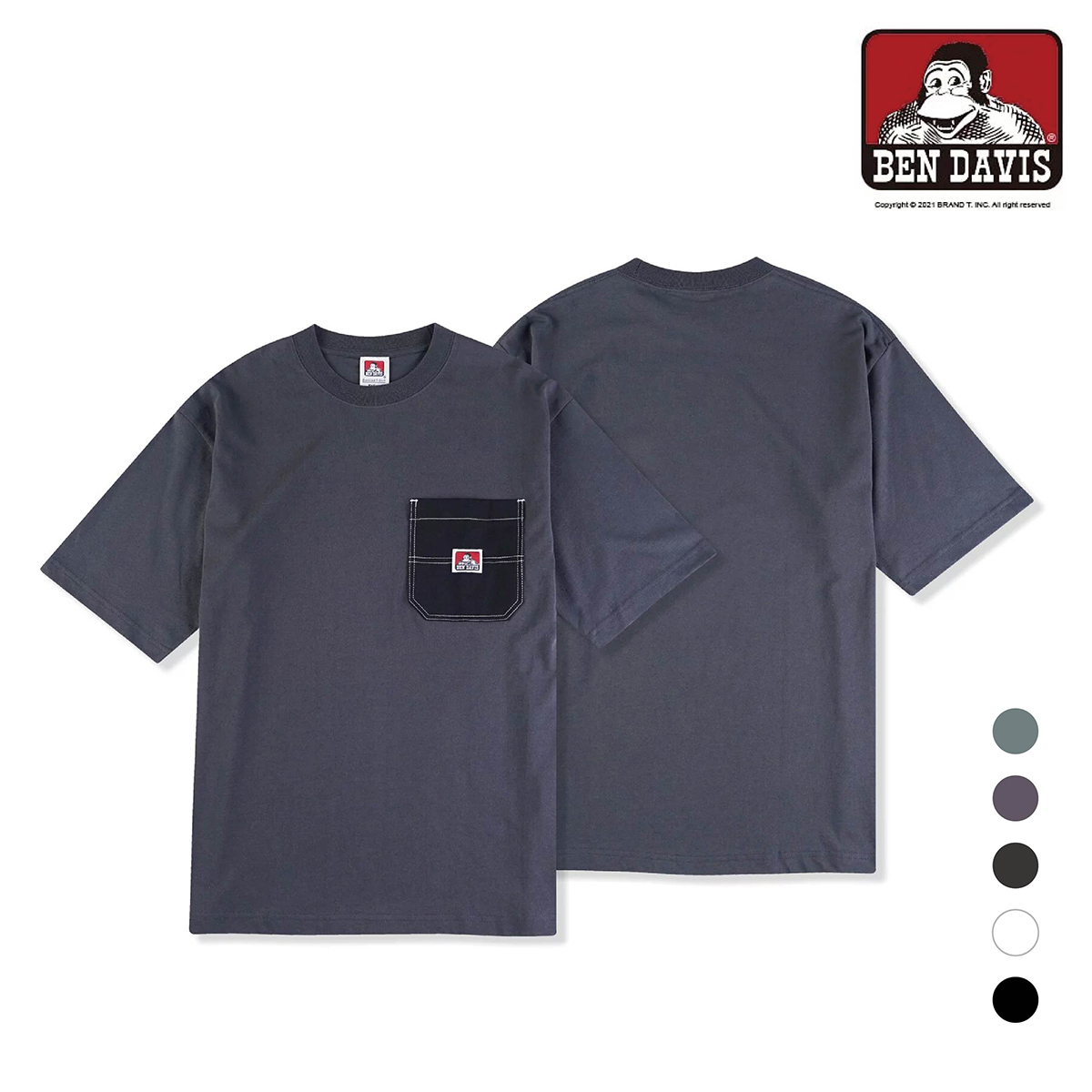 【 BEN DAVIS | 造型口袋短TEE - 5色 】