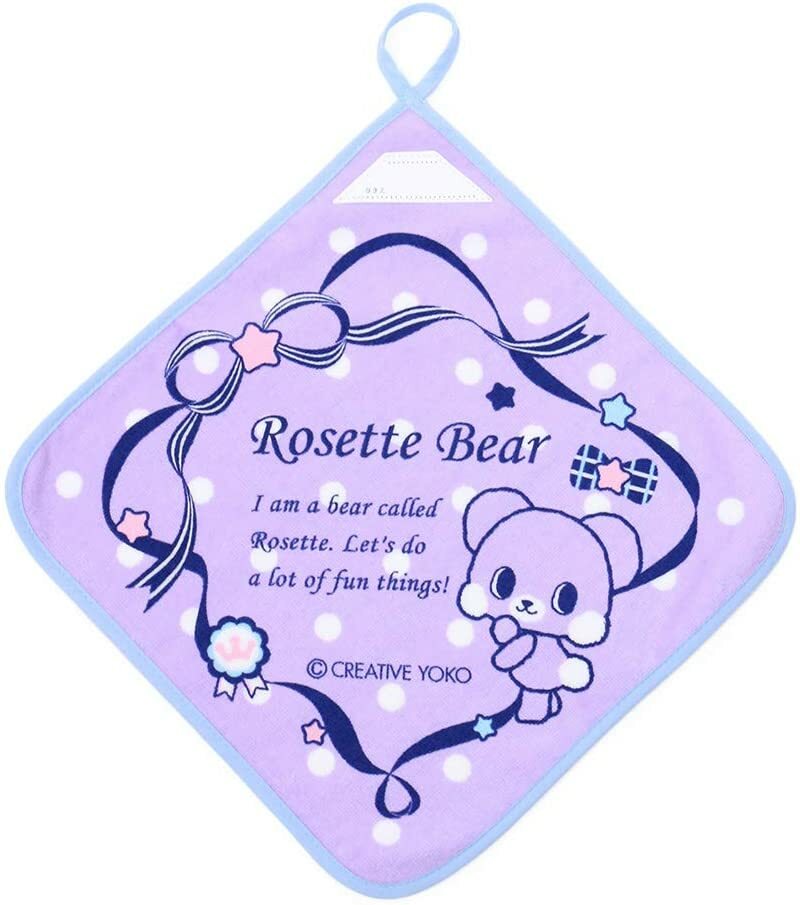 【日本Mother Garden】Rosette Bear 掛式擦手巾-(經典款/水藍款)