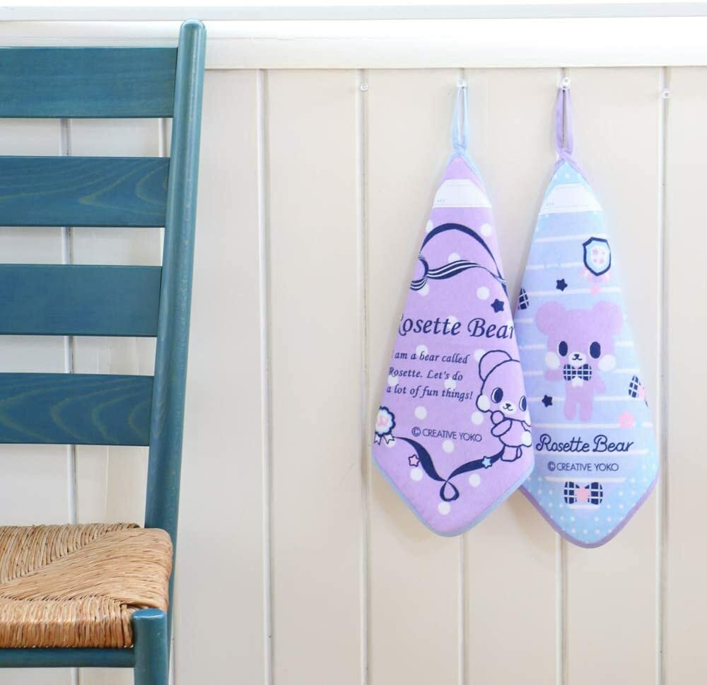 【日本Mother Garden】Rosette Bear 掛式擦手巾-(經典款/水藍款)