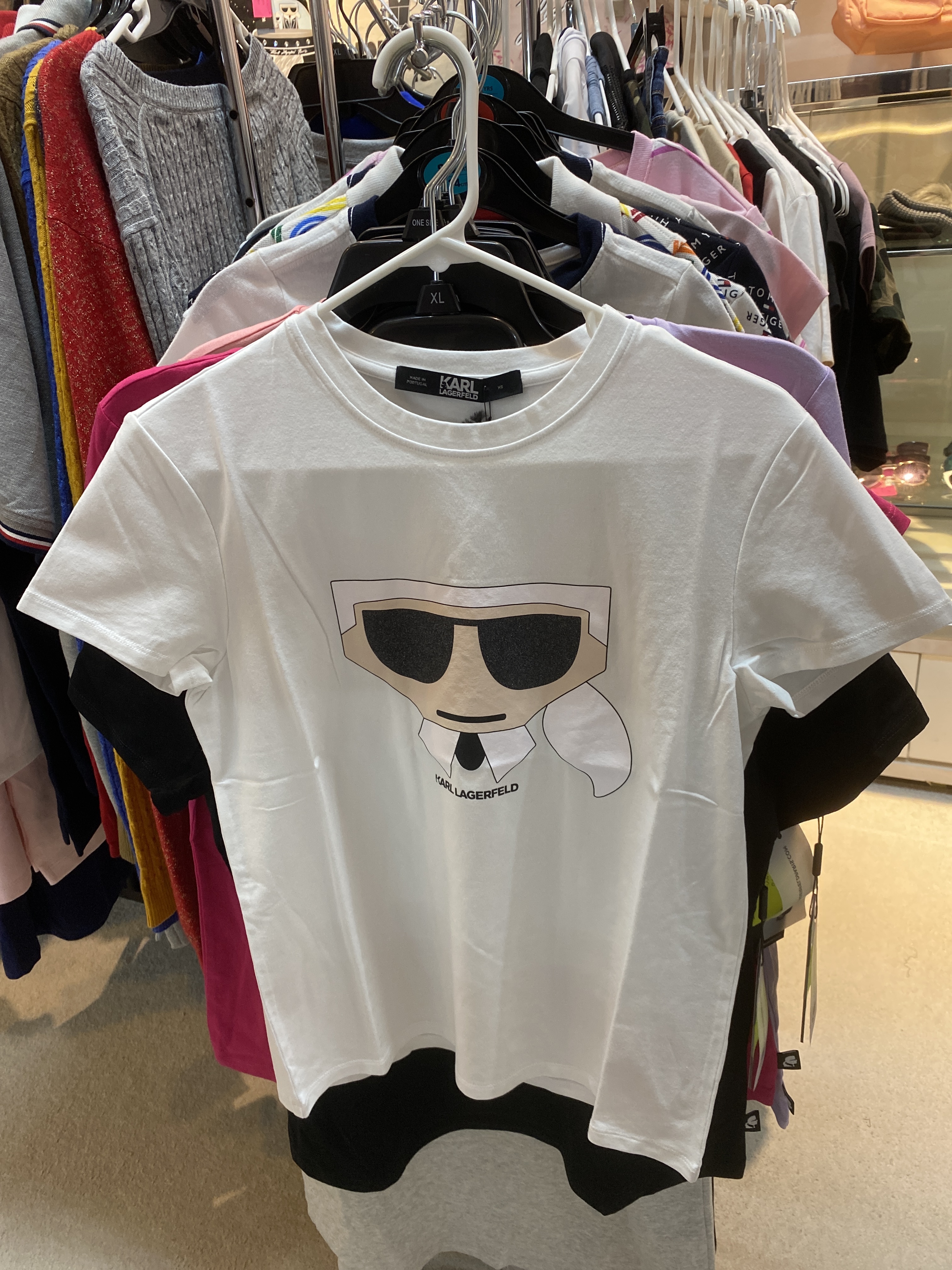 [S] KARL LAGERFELD 208W1704, KOCKTAIL KART TSHIRT, 100 WHITE, 8720092215954 (SKL63)