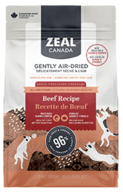 加拿大CANADA 風乾+冷凍脫水牛肉配方狗糧 2.2LB