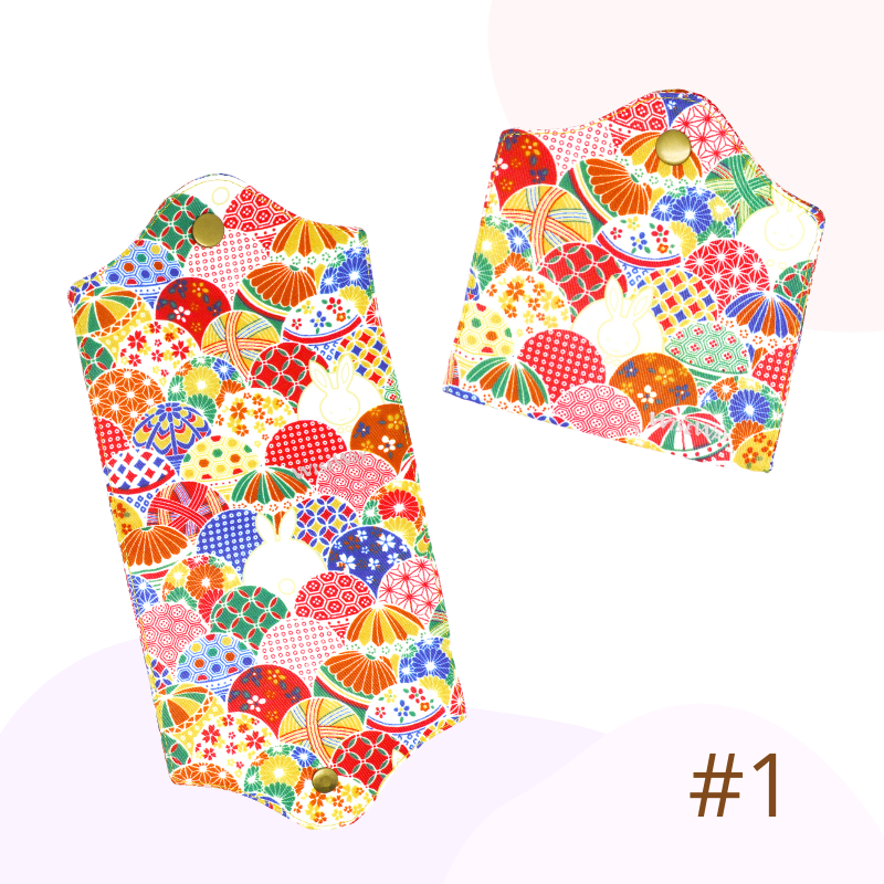 布藝口罩收納包 口罩保護套 口罩收納袋 手工製 隨身携帶 棉布摺叠口罩保護夾 耐用 可清洗 環保