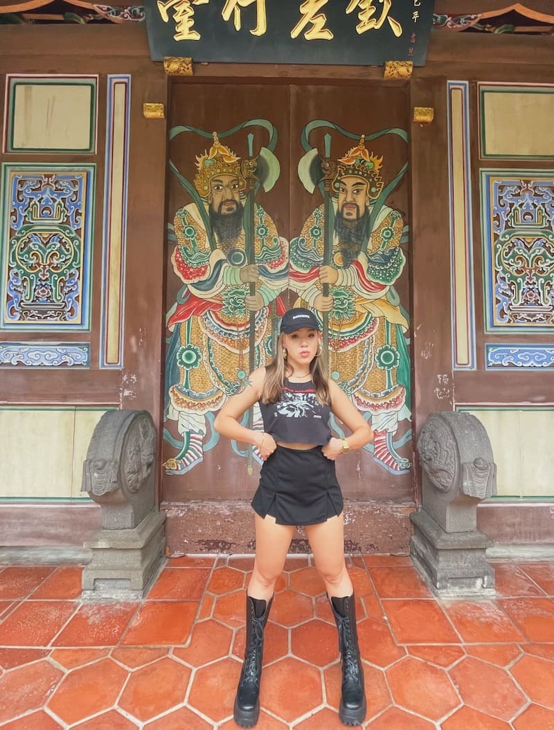 辣高腰雙開杈褲裙