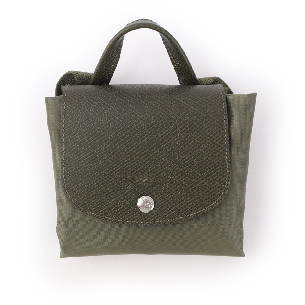 【LONGCHAMP】LE PLIAGE GREEN再生帆布折疊後背包(森林綠) L1699 919 479