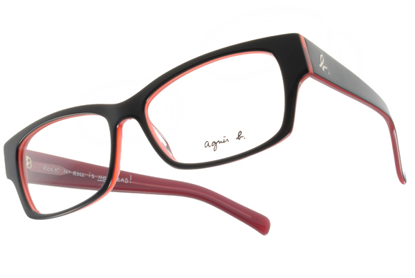 【agnes b.】ABP212 W10 法式簡約LOGO設計款 方框光學眼鏡