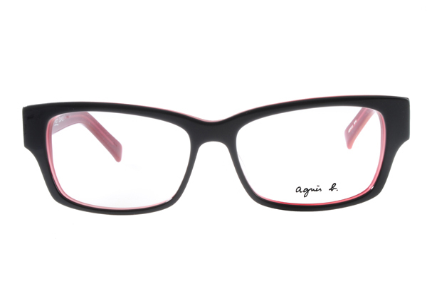 【agnes b.】ABP212 W10 法式簡約LOGO設計款 方框光學眼鏡