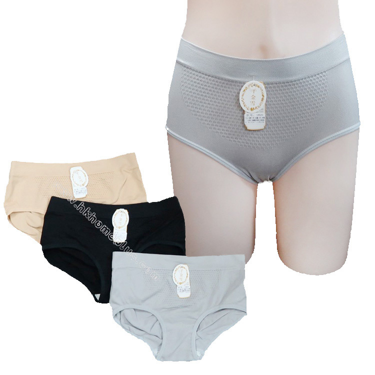 4條裝 千金雪: 低腰蜂巢格無縫內褲