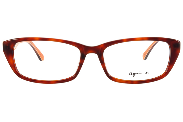 【agnes b.】ABP239 Y04 法式金屬點點 方框光學眼鏡