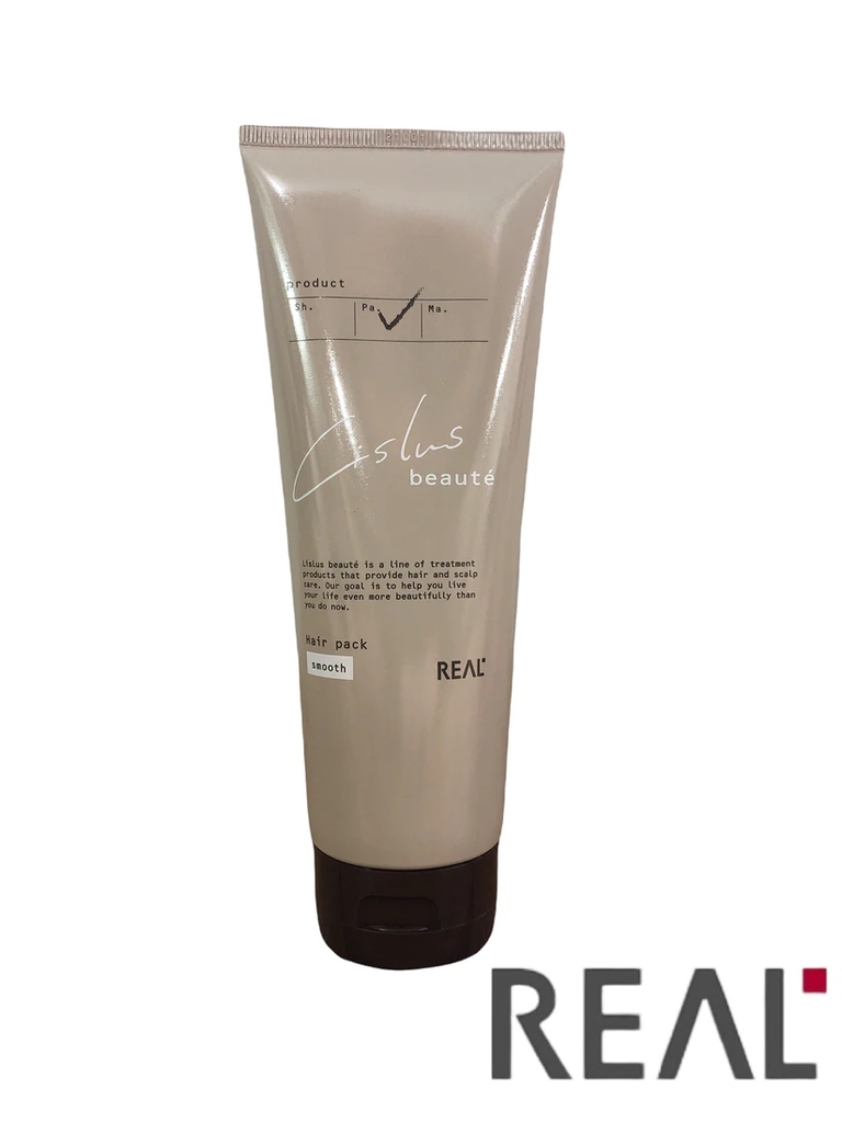 Real Lislus Beaute hair pack smooth 晴亮光感髮護髮素順型 200ml