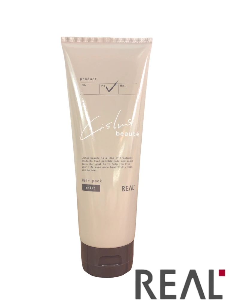 Real Lislus Beaute Hair pack moist 晴亮光感護髮素 滋潤型 200ml