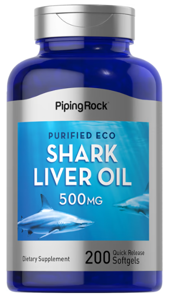 【Piping Rock】 現貨 shark liver oil 鯊魚肝油 500mg 200顆
