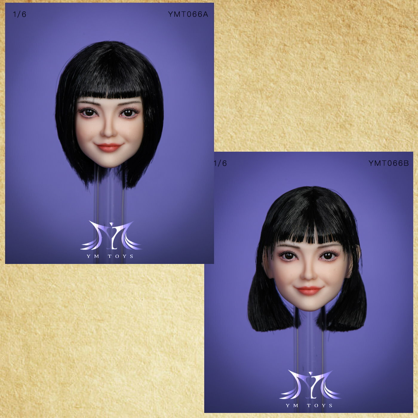 YMtoys: 1/6 YMT066 女頭雕 (自選)