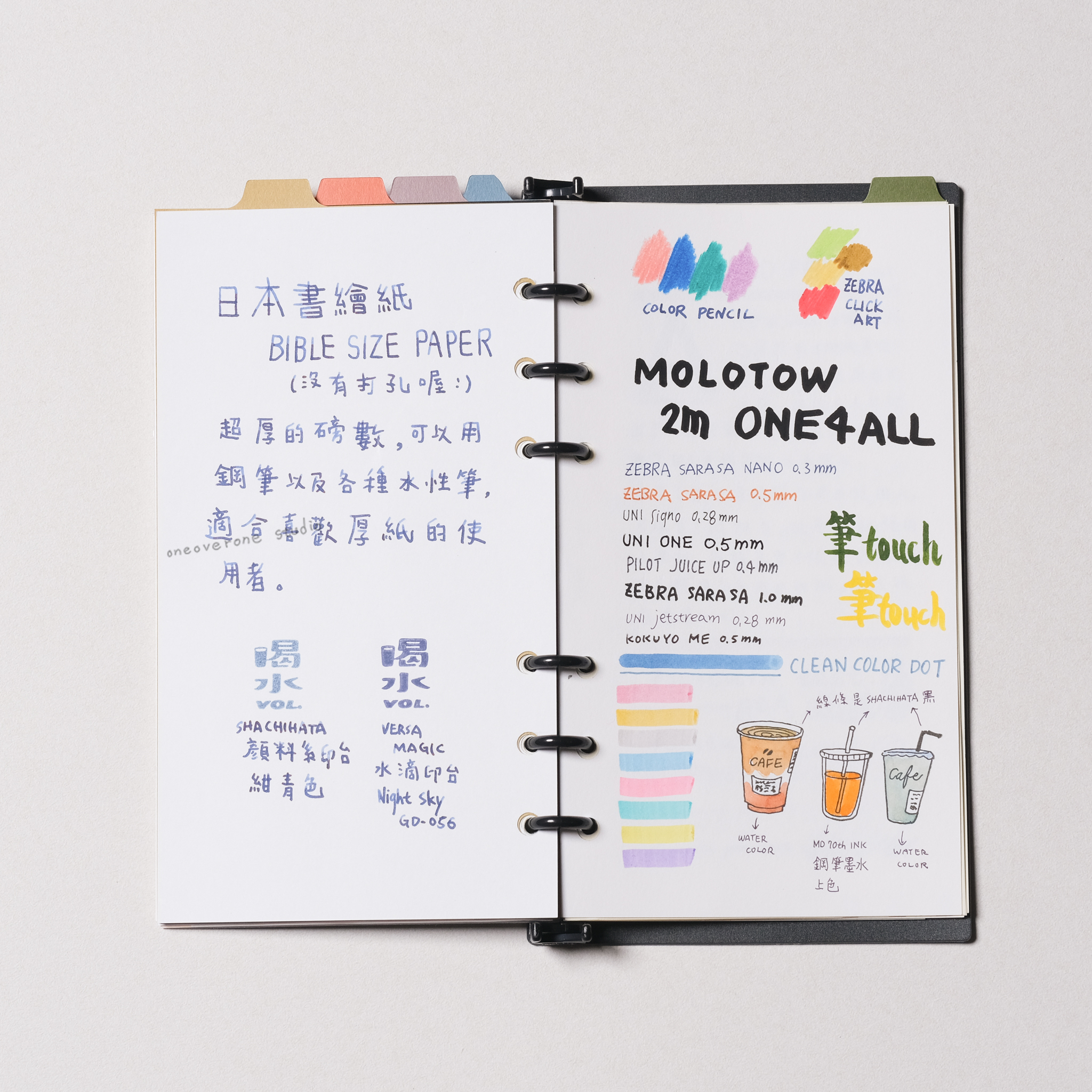 A4 單張日本書繪紙 DW Paper 空白｜一分之一工作室 臺灣