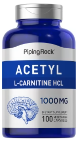 【Piping Rock 】乙醯左旋肉鹼 Acetyl L-Carnitine 1000mg100顆