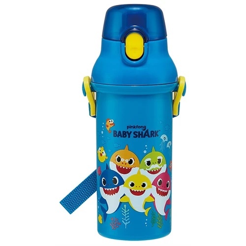 Skater Pinkfong baby shark 水壺連背帶 480ml