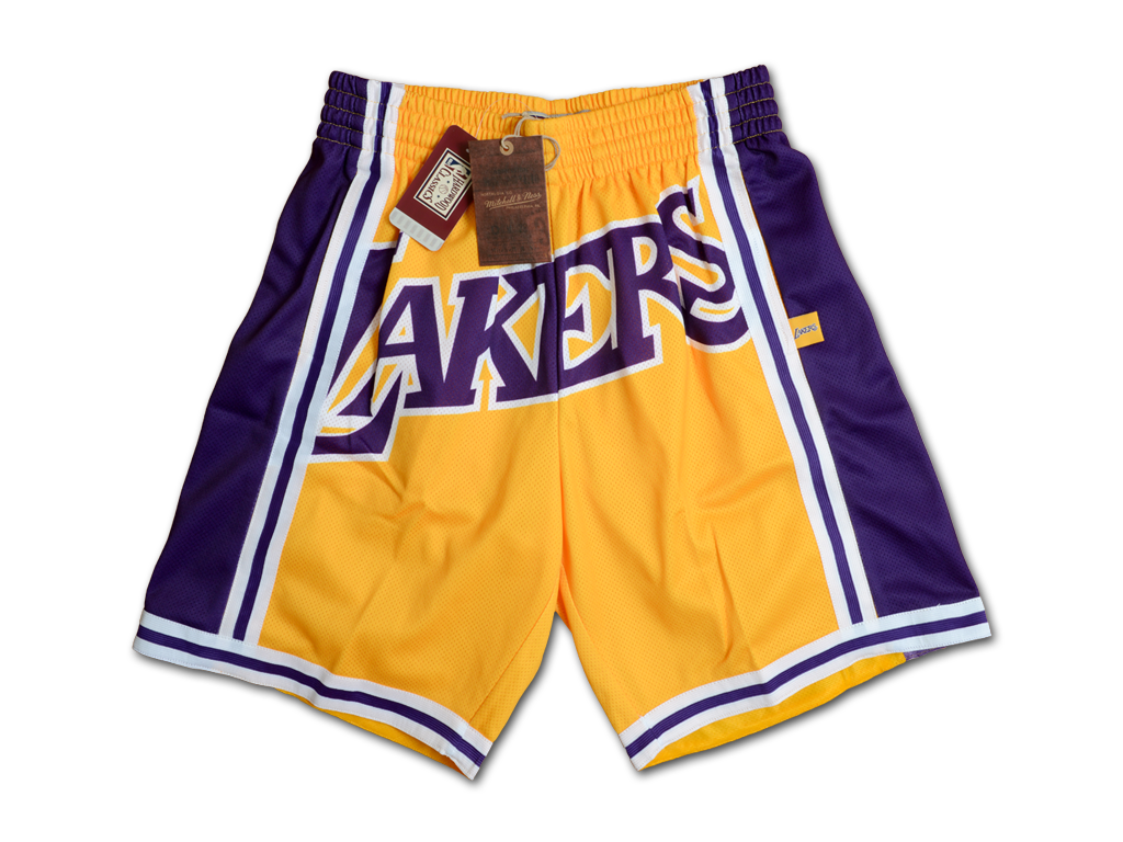 Mitchell & Ness 洛杉磯湖人隊 Big Face 球褲