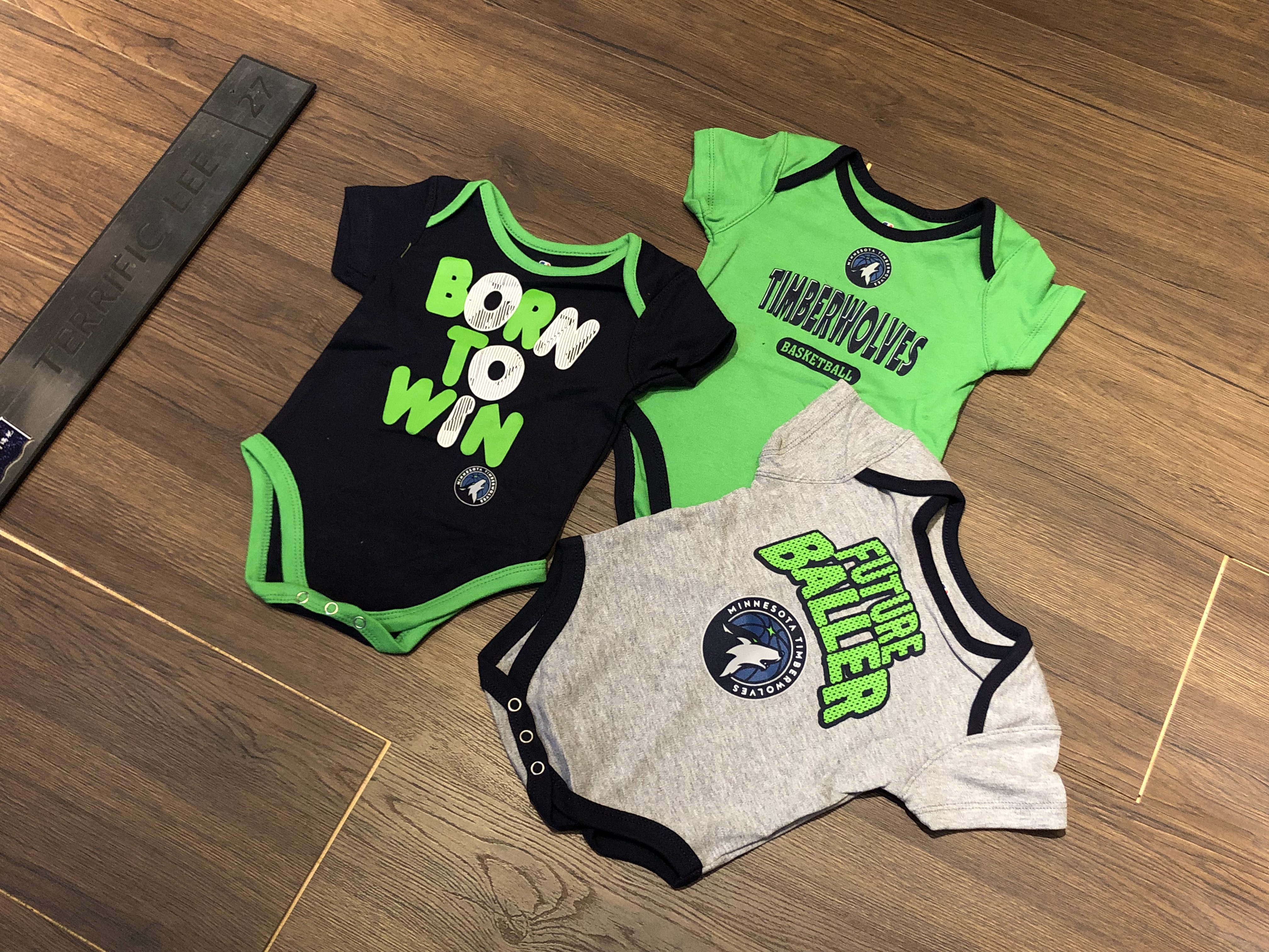 NBA球衣 Minnesota Timberwolves 明尼蘇達灰狼 三件組 童裝 Outerstuff  全新 包屁衣 非青年版