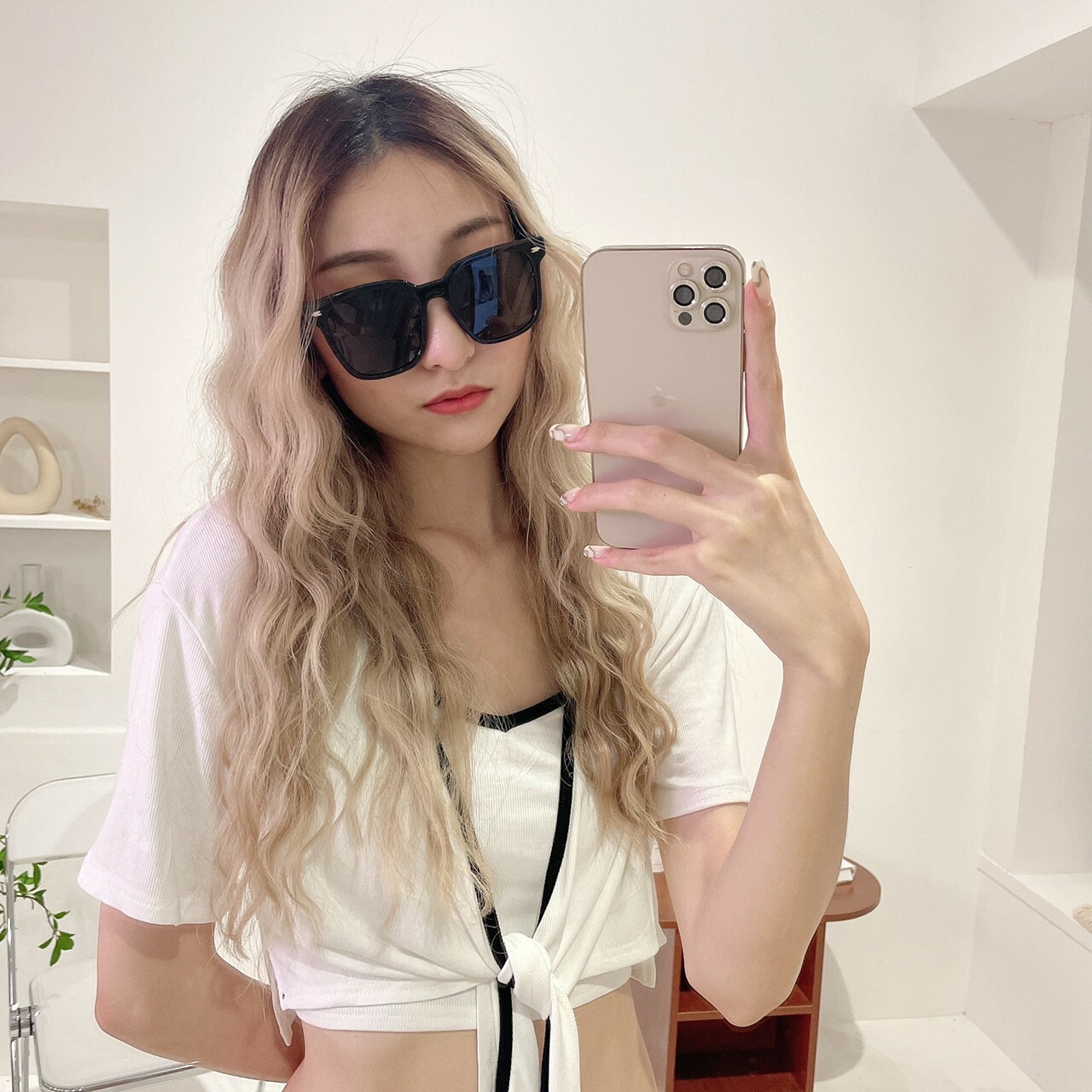 S014317質感膠框墨鏡/四色