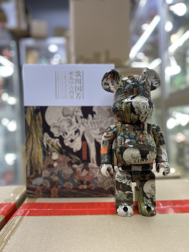 Bearbrick 歌川国芳「相馬の古内裏」 400% 100% 1000%