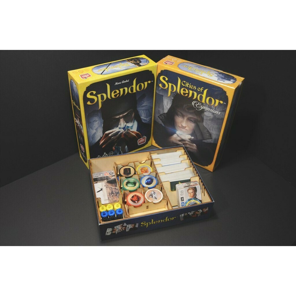璀璨寶石 Splendor 桌遊收納盒【免膠組裝】【烏鴉盒子】