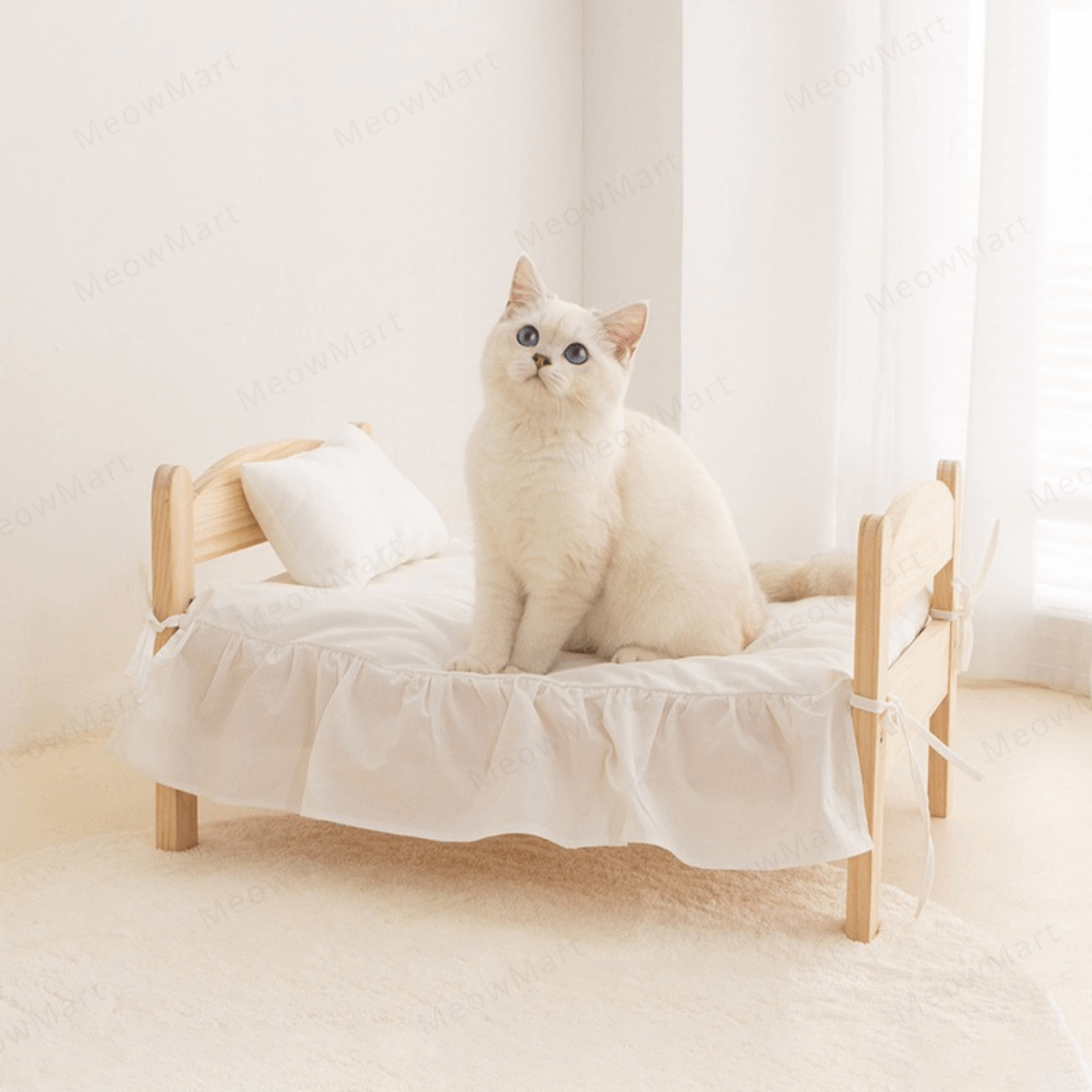 【新品8折】meoof 寵物木製甜夢小床 (貓狗適用)