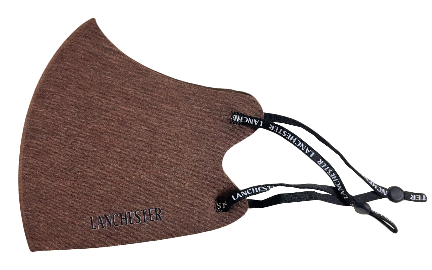 Lanchester 可重用銀離子抗菌布口罩(咖啡色)#成人#兩片裝#抗菌 #外出必備 #可重用 #布口罩 #銀離子
